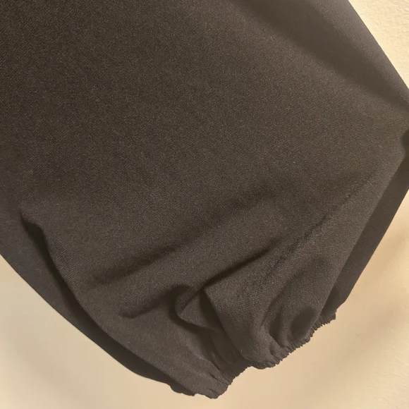 Elegant Black Wrap Dress Long Sleeves Size 3XL - Picture 5 of 12